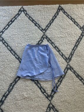 Light Blue Wrap Skirt - Women's ballet Skirt